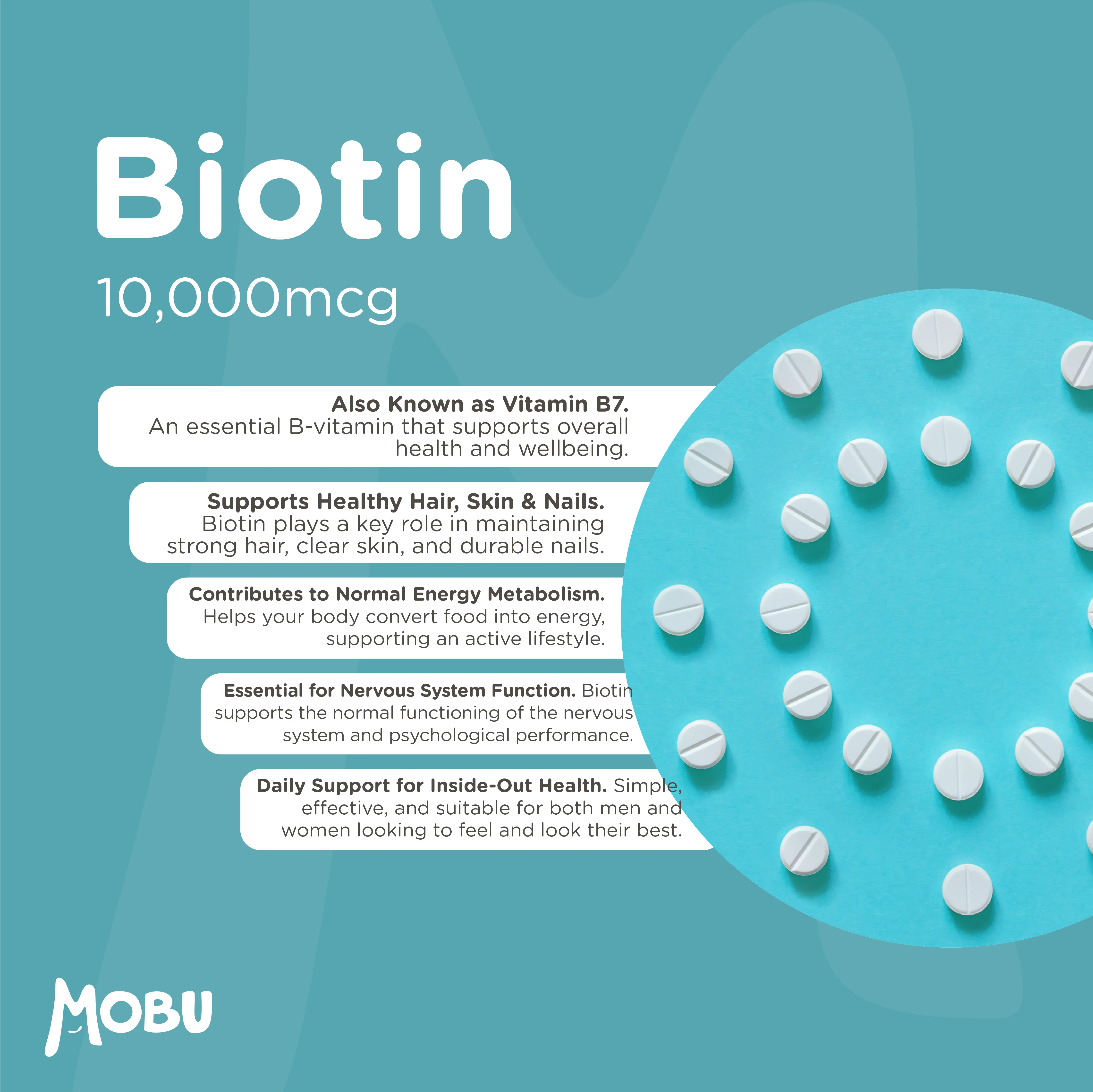 Biotin 10,000mcg - Image 3