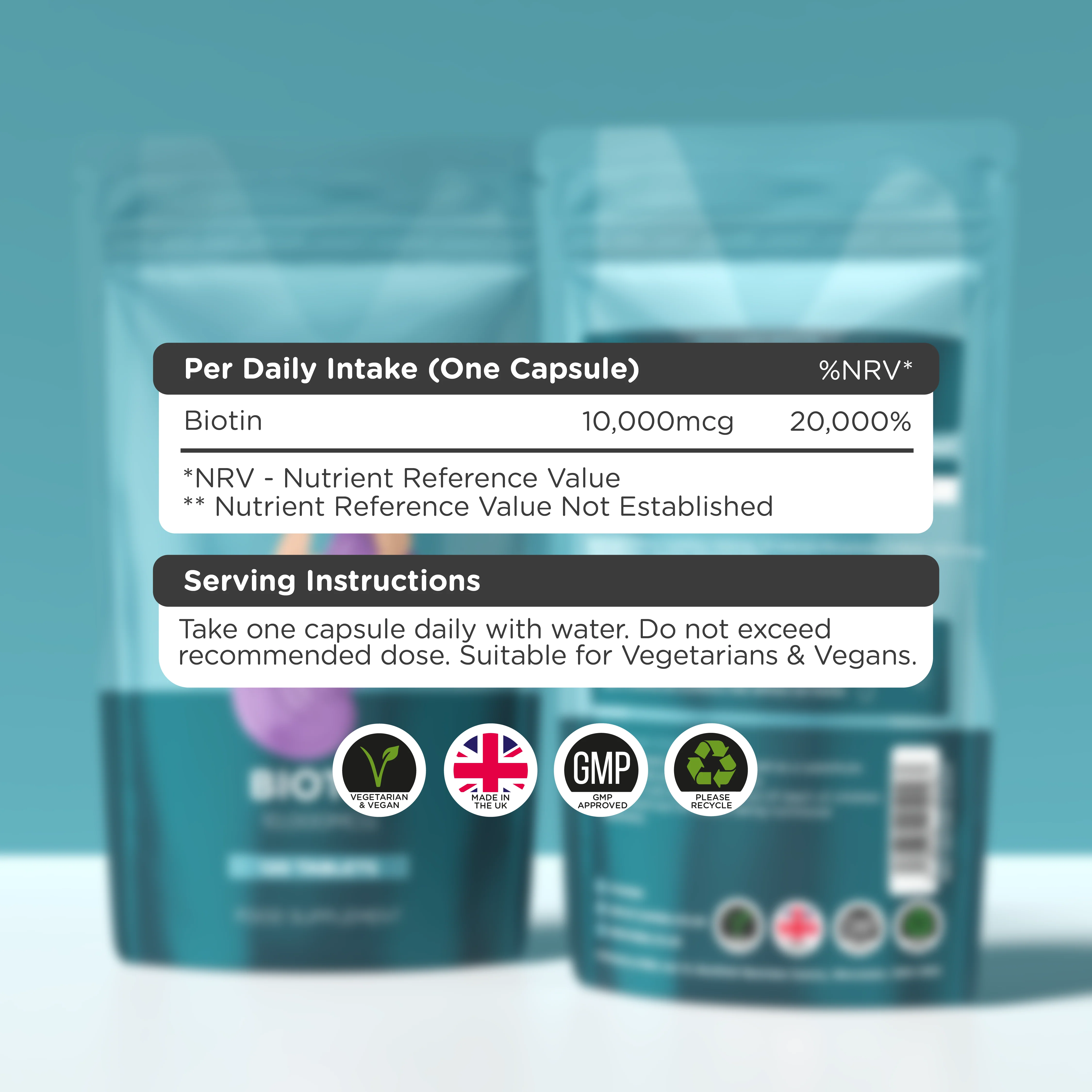 Biotin 10,000mcg - Image 4