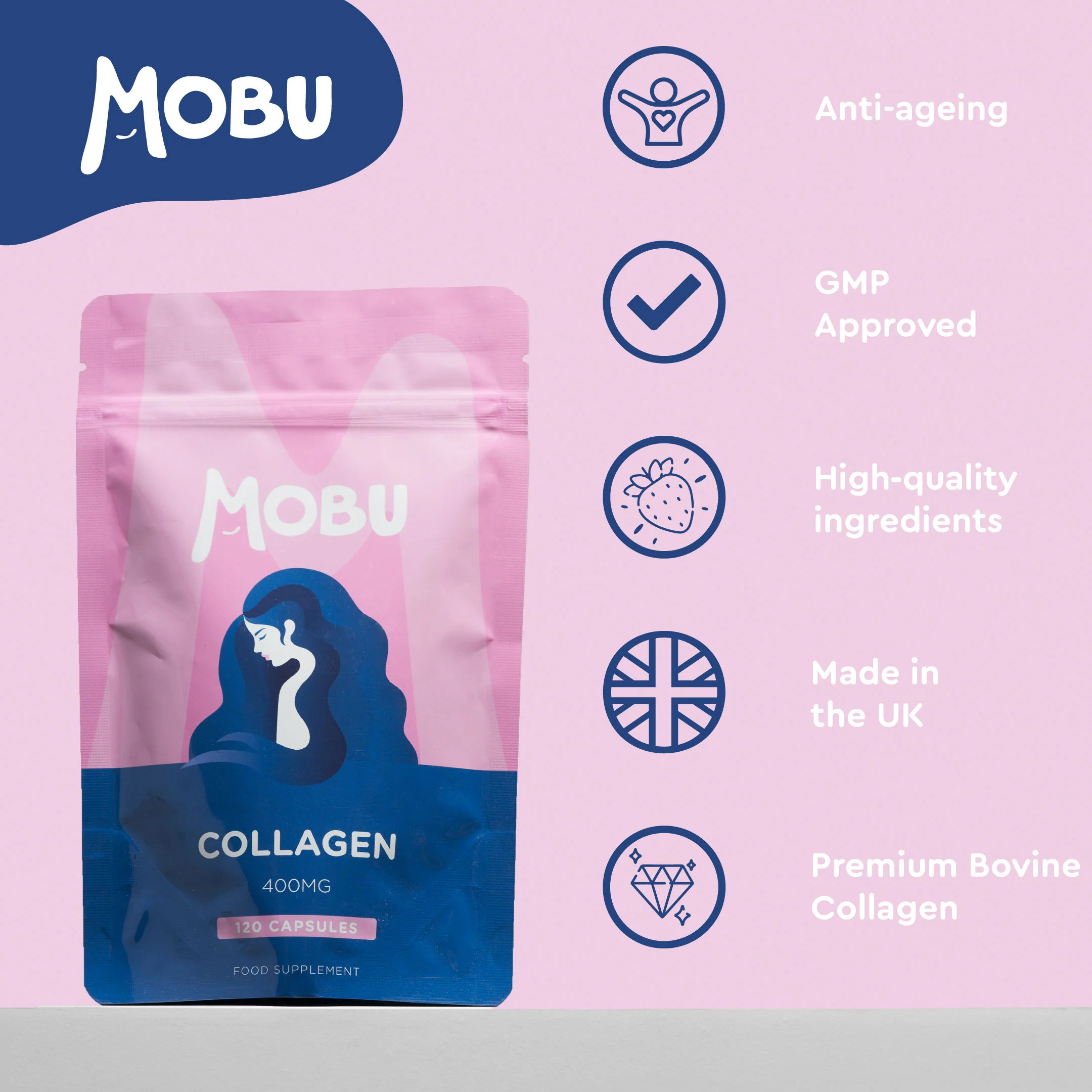 Bovine Collagen 400mg Capsules - Image 6