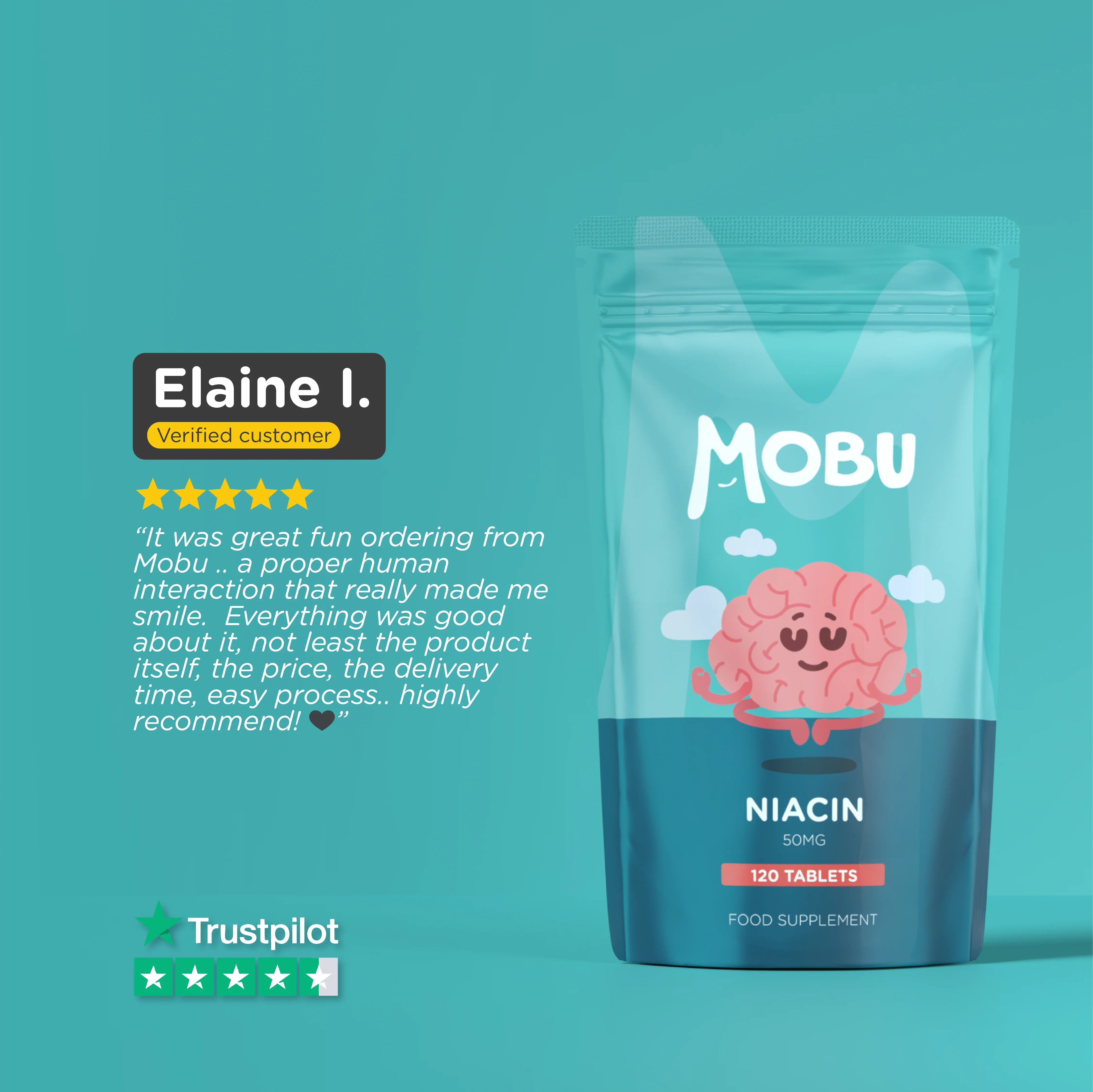 Niacin 50mg - Flush Formula - Image 7